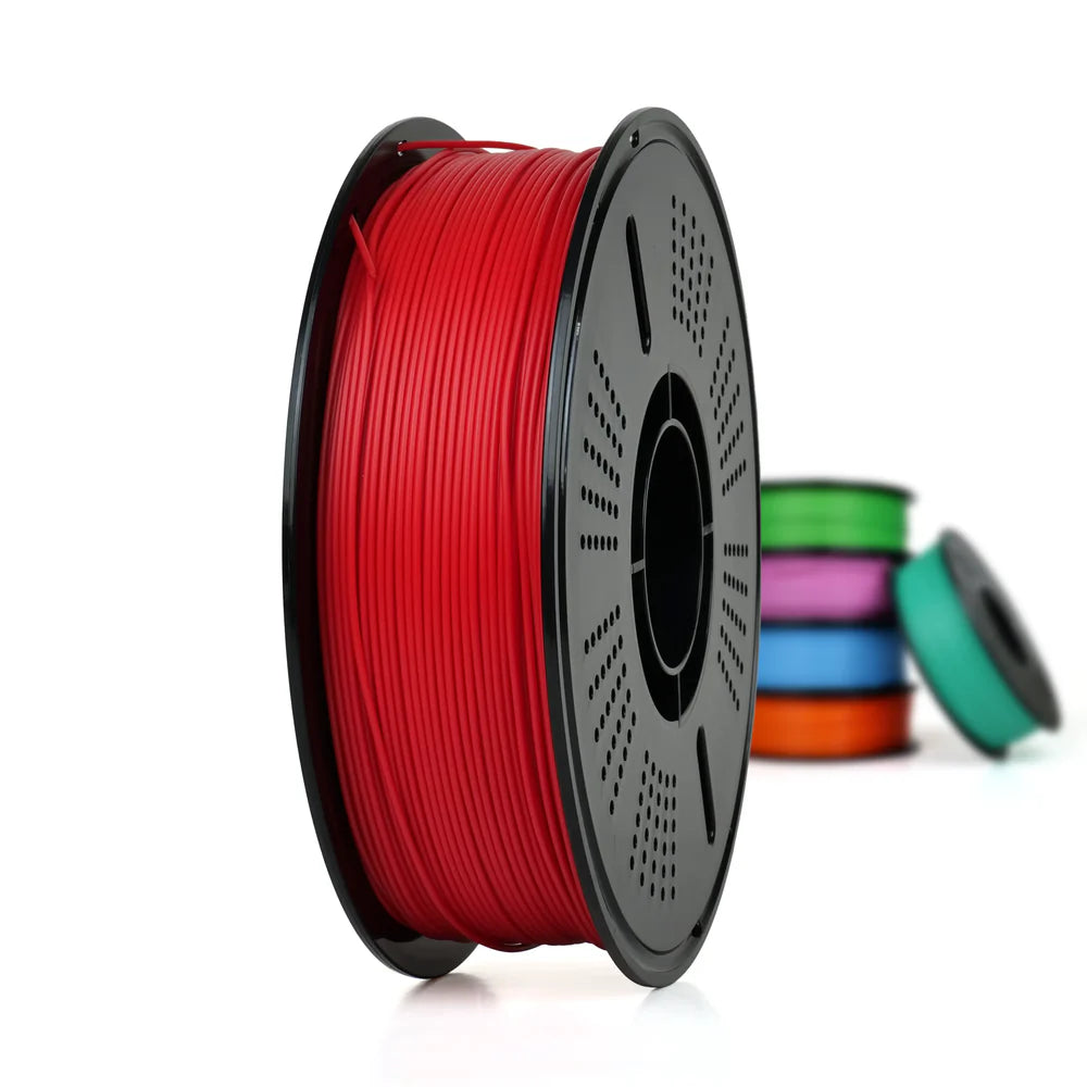Red - Budget PLA Filament (With Spool) - 1.75mm, 1kg