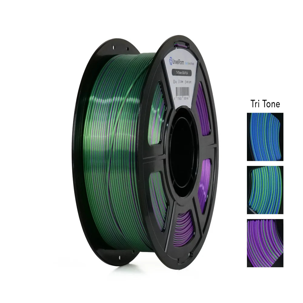 Blue/Green/Purple - Unveil Form Tri Tone Silk PLA